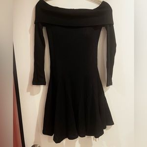 Black Fit & Flare Dress, Brand New, Built-in Bra, Size S